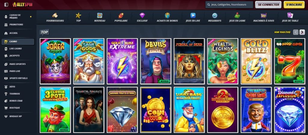 Allyspin Casino machines à sous